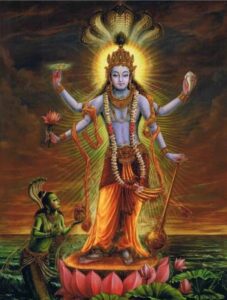 Lord Vishnu The Part Of Trimurti Deities